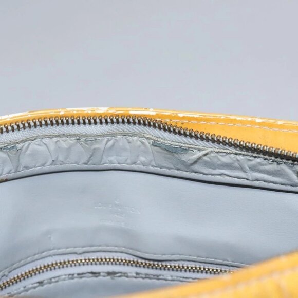 LOUIS VUITTON Monogram Vernis Houston Hand Bag Gris M91053 LV Auth EC632 - Picture 12 of 16